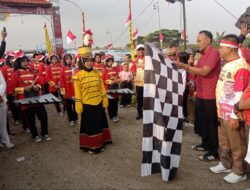 Camat Teluknaga Apresiasi Antusiasme Peserta Gerak Jalan di Desa Babakan Asem