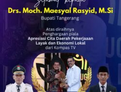 Camat Teluknaga Berikan Selamat Kepada Bupati Maesyal Atas Penghargaan Apresiasi Cita Daerah Kompas TV 