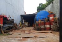 gudang yang berada di kawasan Perumahan Bumi Puspitek Asri, Kecamatan Pagedangan, Kabupaten Tangerang, Foto: ist