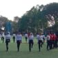 ‎Sebanyak 50 pelajar terbaik hasil seleksi tingkat SMA dan SMK se-Kota Tangerang saat ini menjalani pemusatan latihan intensif di Alun-Alun Ahmad Yani. Foto: ist
