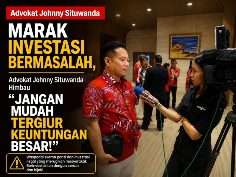 Advokat Johnny Situwanda, SH.,MH, Foto: ist
